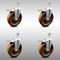 Service Caster 5 Inch SS High Temp Phenolic 1/2 Inch Threaded Stem Caster Set Total Lock Brake SCC-SSTSTTL20S514-PHSHT-121315-4 - alternate 1
